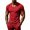 Red, variant on ZHOGXU Summer Athletic Stretch Breathable Fitness Ice Silk Short Sleeve V Neck Men's T Shirts With Functional Design Comfortable Everyday Wear