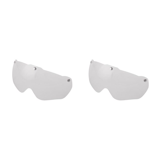 Eigraketly Gafas de sombrero de bicicleta de carretera, lentes de repuesto fáciles de desmontar, equipo moldeado integralmente, piezas de reparación de Transparente 2piezas Eigraketly CBP489186