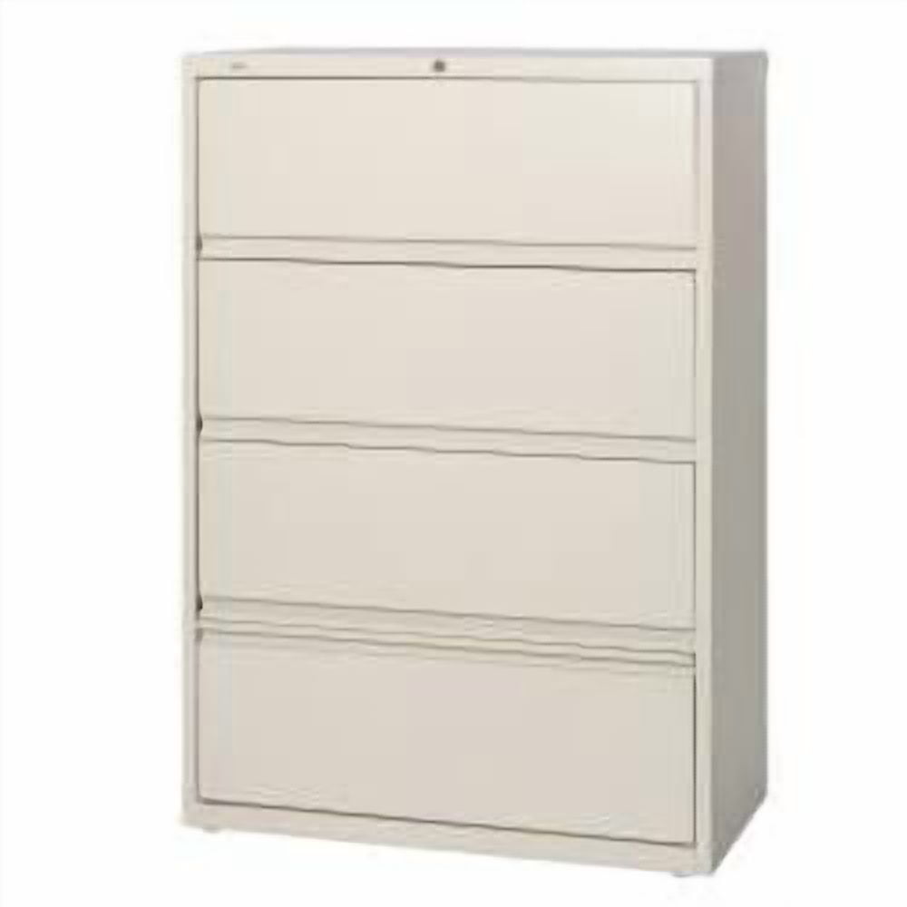 Hirsh 36 inch Wide 4 Drawer Metal Lateral File Cabinet with Roll-Out Shelves for Home and Office, Holds Letter, Legal and A4 Hanging Folders, Black