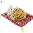 thumbnail image 2 of Simulation Cute Cat Kitten Sound Plush Doll Toy with Sleeping Mat Home Decor, 2 of 10