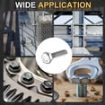 thumbnail image 6 of 2Pack M6-1 x 25mm Left Hand Hex Head Bolt, 304 Stainless Steel Reverse Fully Threaded  Fastener Screws Bolts for Machinery, Automobiles and Construction, 6 of 6