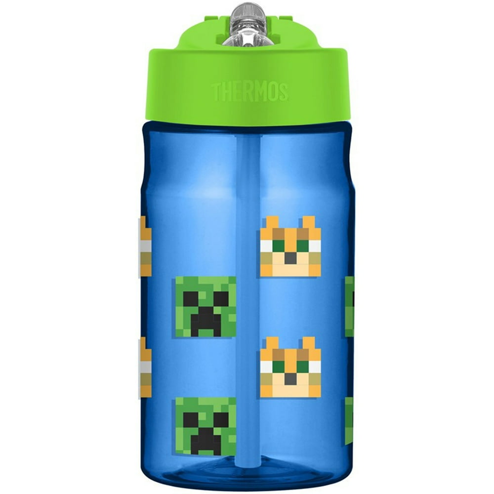 Thermos 12 oz. Tritan FlipStraw Hydration Water Bottle with Carry Loop