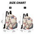 thumbnail image 3 of JIALIOU Mini Backpack Purse for Women Quilted Casual Daypack Small Travel Shoulder Bag, Vintage Baseball, 3 of 7