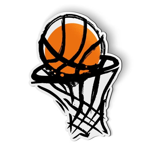 Basketball - 5" Magnet for Car Locker Refrigerator