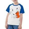 thumbnail image 1 of RXIRUCGD 2025 Vêtements d'Été pour Enfants Tout-Petits Garçons Filles Mode Mignon Col Rond Imprimé Manches Courtes Haut, 1 of 6