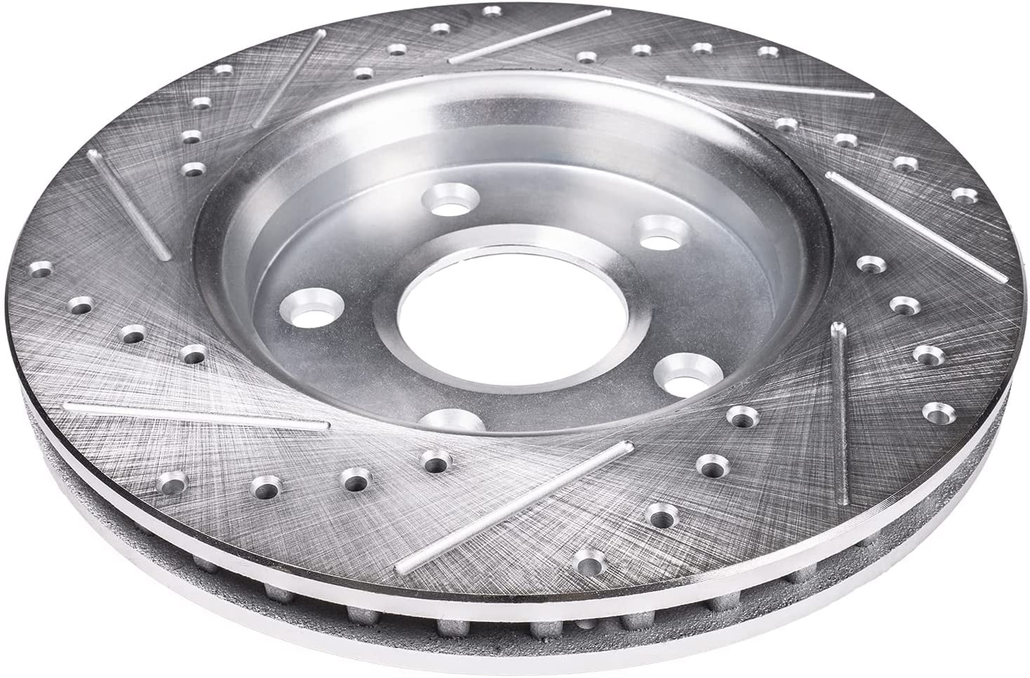 Detroit Axle - 12.99 inch Rear Drilled Slotted Brake Rotors for 2008-2013 INFINITI G37, G35, Q60