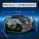 thumbnail image 3 of Philips Reproductor de CD portátil Boombox Bluetooth con reproductor de casete, potente reproductor de CD estéreo todo en uno para el hogar, altavoces Mega Bass Reflex, entrada de radio/USB/MP3/AUX co, 3 of 5
