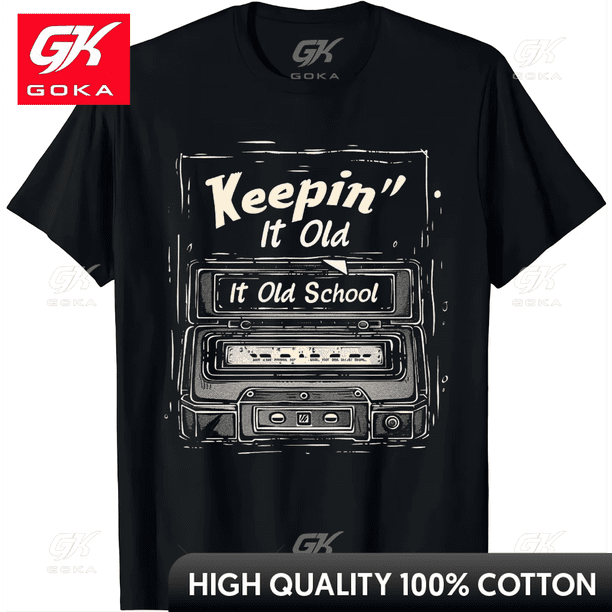 Old School Hip Hop 80s 90s Vintage Mixtape Cassette Tape Camiseta Tops Camisetas de algodón para hombres Ropa para mujeres Camisetas unisex