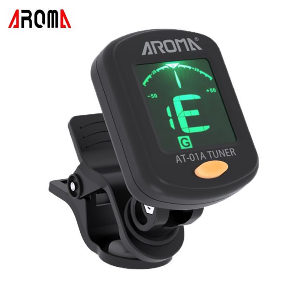 Acouway Guitar Ukulele Tuner Violin Bass Electronic Tuning Tuner Clip-On Chromatic Tuner 360 DegreeRotate With 5 Tuning Model QYM unisex