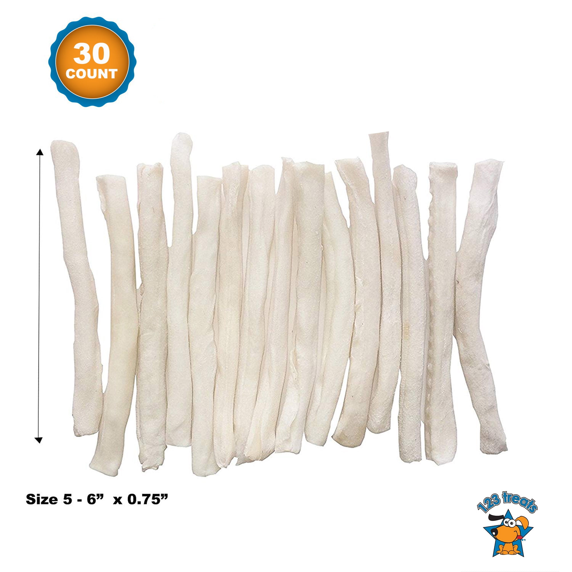 123 Treats Rawhide Stick For Dogs 56 inches Small Beef Hide