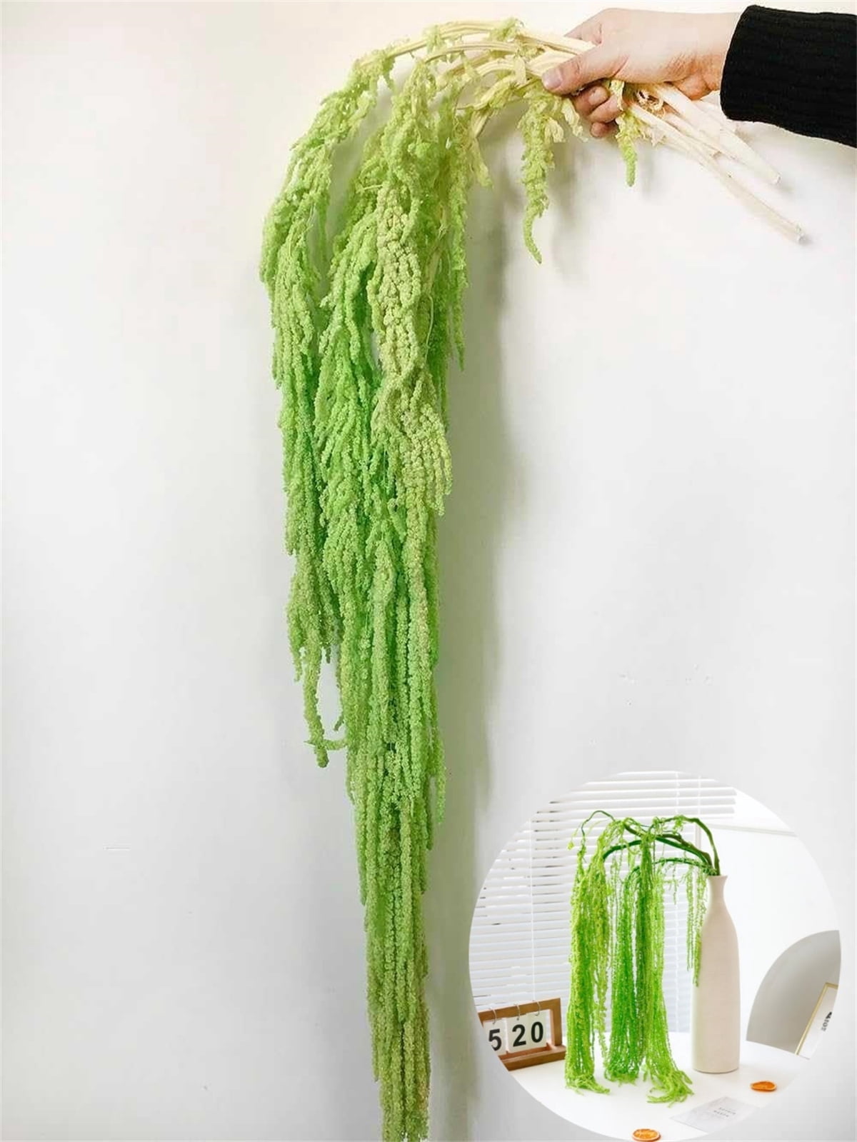 Dried Amaranthus Hanging Flowers,TGY Amaranthus Hanging Decor for Wedding,Flowers Arrangement for Wedding Arch Decor, Home Decor, Christmas Decoration