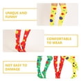 thumbnail image 2 of Miangastore Mardi Gras Socks Yellow Girls 4Pcs/Set 20.83x7.07x3.54 Inch, 2 of 8