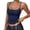 Navy, variant on Polka Dots Tank Top for Women Teens Girls Cute Summer Tops Y2K Square Neck Camisole Slim Fit Women Elegant Soft Breathable Cami Going Out Tops Trendy Beach Vacation Outfits, Coffee M