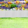thumbnail image 4 of NEGZHI 5-Pack Plastic Landscape Fencing (3.93"x7.87"): Short Picket Border Panels for Flowerbeds & Pathways - Decorative Yard Edging with Insert Stakes, 4 of 8