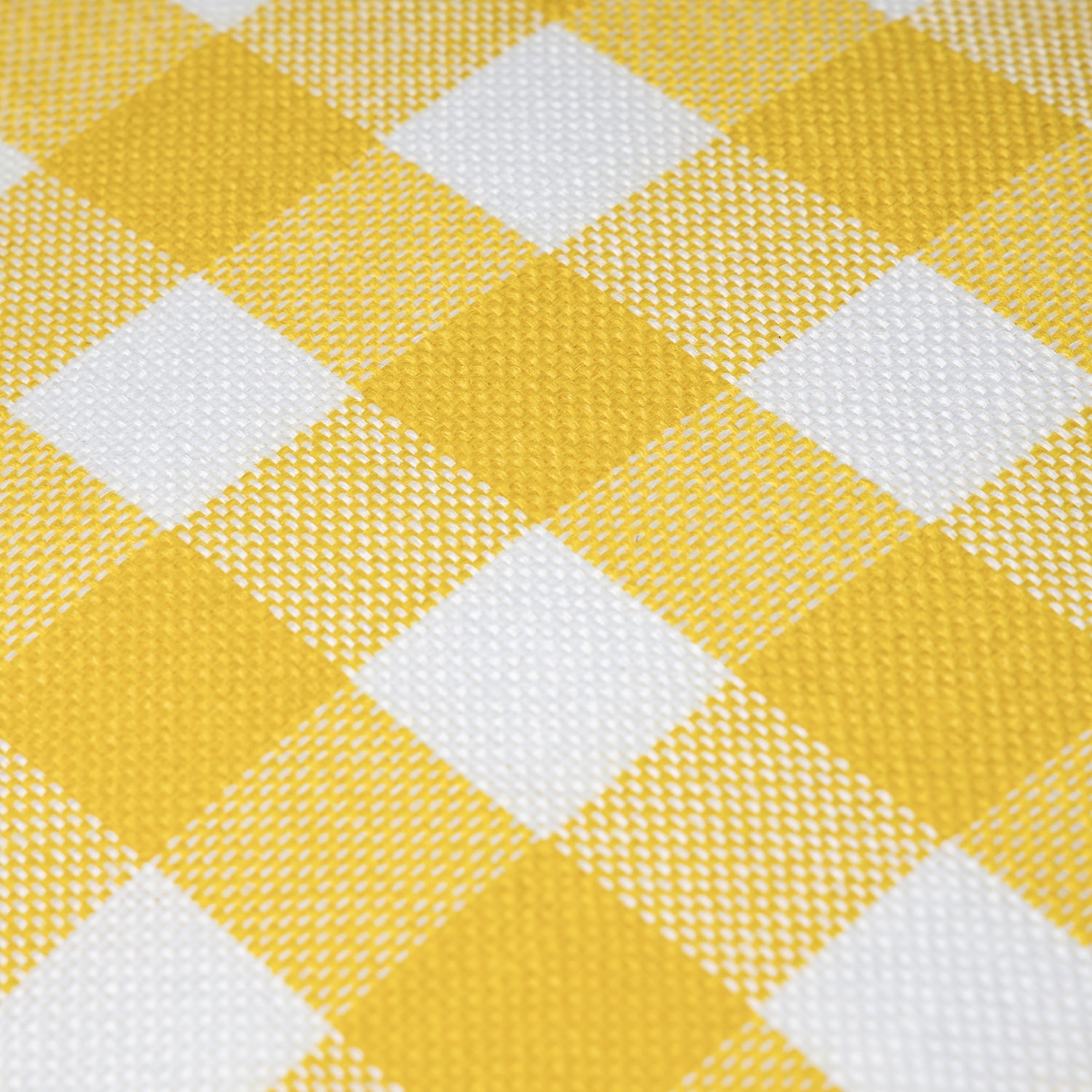 Phantoscope Christmas holiday Decorative Throw Pillow Set, Classic Checkers Series Covers with inserts, 20" x 20", Yellow, 2 Pack