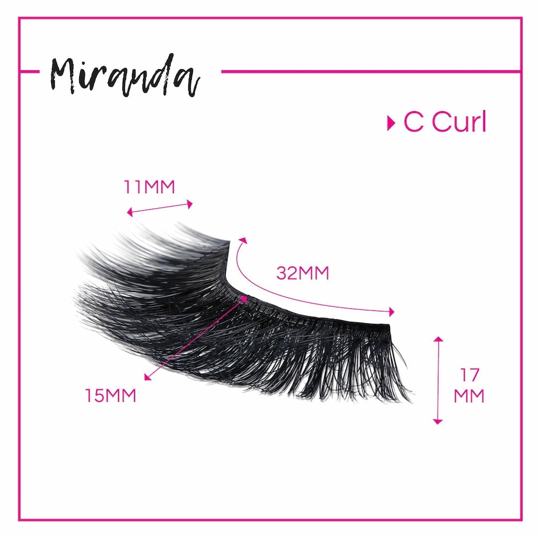 GladGirl False Lashes Bundle - Miranda