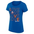 thumbnail image 2 of Women's G-III 4Her by Carl Banks  Royal New York Islanders Hockey Love Fitted T-Shirt, 2 of 3
