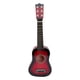 thumbnail image 1 of Guitarra acústica de 21 pulgadas, guitarra de madera portátil de tamaño pequeño para niños (rojo), 1 of 6