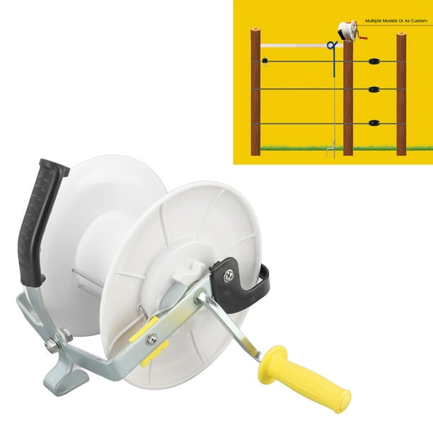 Gupbes Electric Fence Wire Reel, Fence Electrified Rope Winder Locking Function Manually High Strength For Farm Mld 005 Mld 005