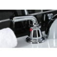 thumbnail image 4 of Kingston Brass KB951RXL Restoration Mini-Widespread Bathroom Faucet, Polished Chrome, 4 of 5