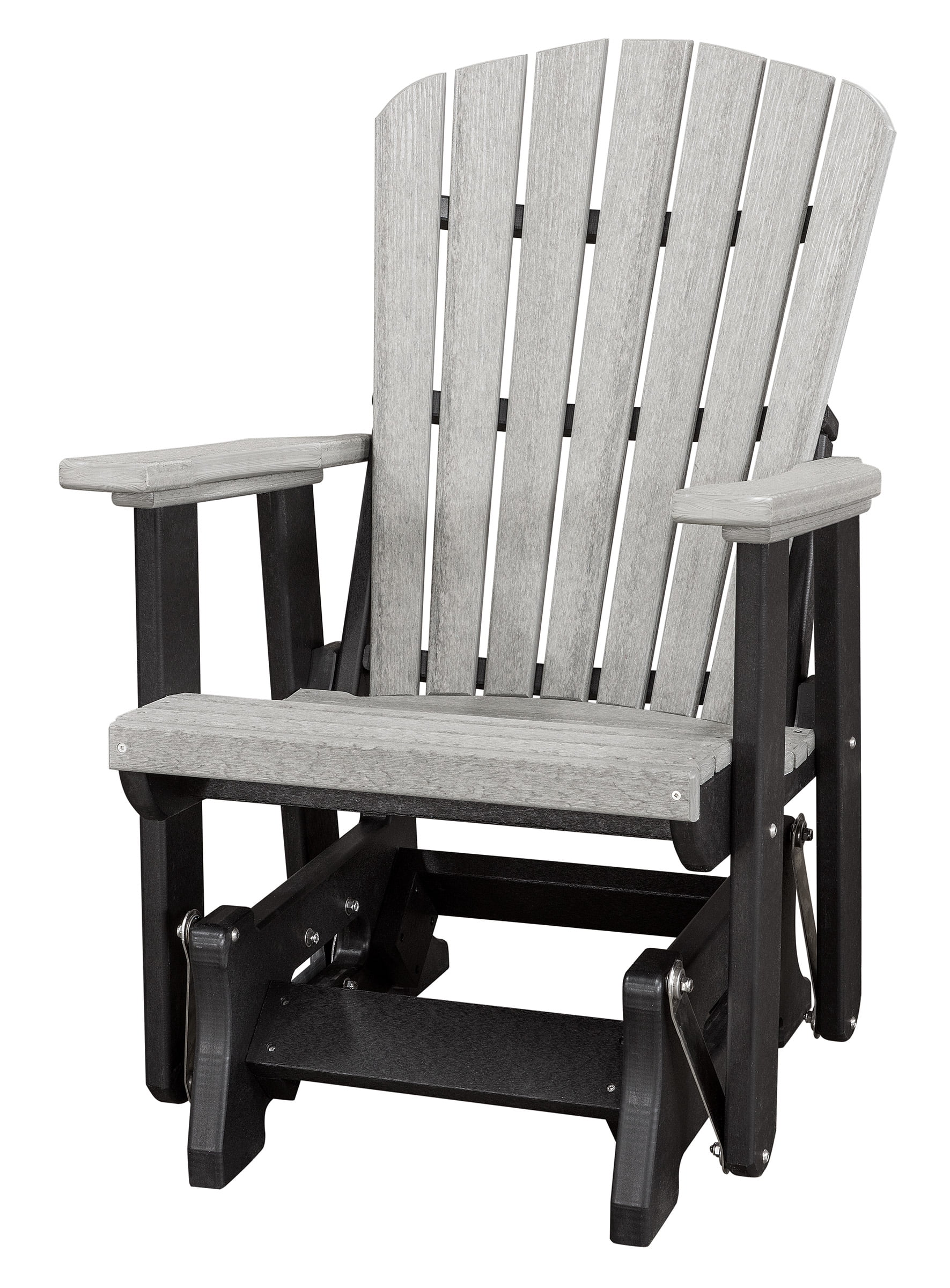 resin wicker outdoor gliders on Os Home And Office Model 515lgb Fan Back Glider Light Gray Black Walmart Com Walmart Com