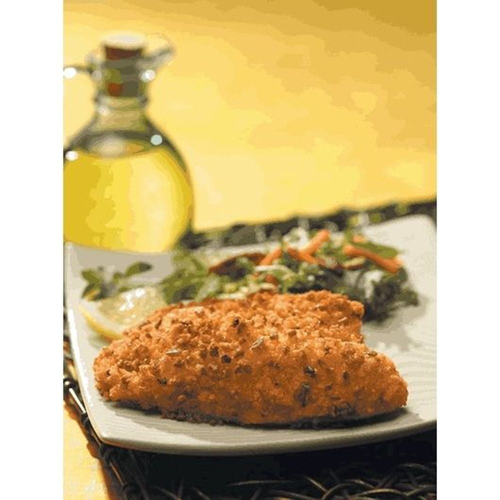 Viking Pecan Crusted Natural IQF Breaded Tilapia Fillet, 4 to 5 Ounce