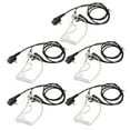 thumbnail image 3 of Acoustic Tube Headphone Transparent Radiation Reduction Portable Air Acoustic Tube Headset for Motorola Walkie Talkie 5 Pcs, 3 of 5