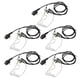 thumbnail image 3 of Auriculares de tubo acústico, auriculares de tubo acústico de aire portátiles con reducción de radiación transparente para Motorola Walkie Talkie, 5 uds., 3 of 9