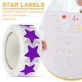 thumbnail image 4 of Etiquetas Estrelladas Uxcell de 3/4" 500 Pcs para Suministros de Maestros Violeta, 4 of 6