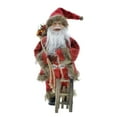 thumbnail image 1 of 12inch Xmas Santa Figurines Plush Doll, Attractive Durable Desktop Ornament, 1 of 9
