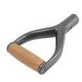 thumbnail image 3 of Shovel Handle Y Shaped 12.22in Inside Diameter Replacement Spade Handle with Wooden Grip for Garden Digging Raking Tool Silver, 3 of 6