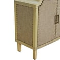 thumbnail image 7 of Storage Cabinet, Sideboard with Linen Decorated Doors for Bedroom, Living Room, Office, 7 of 7