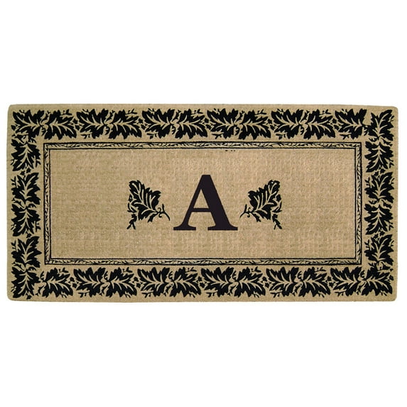 Nedia Home Vineyard HeavyDuty Coir Monogrammed Doormat