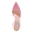 thumbnail image 3 of STEVE MADDEN Womens Pink Transparent Asymmetrical Padded Vienne Pointed Toe Stiletto Slip On Slingback 6.5 M, 3 of 4