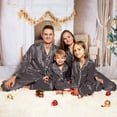thumbnail image 5 of Generic Festive Family Christmas Loungewear Sets Holiday Family Sleepwear Sets Christms Pajamas For Family Silk Satin Pajamas 2024 Button Down Sleepwear Long Sleeve Comfy Loungewear Matching Sets, 5 of 7