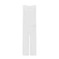 thumbnail image 5 of Weiqiqre Two Piece Sets for Women Summer Outfits Sleeveless Tank Tops and Wide Leg Pants Travel Vacation Lounge Set, 5 of 9