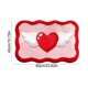 thumbnail image 3 of Uniques Heart Print Shaped Rug Skines-friendly Faux Cashmeres Stain-resistive And Liable-to-care-for Bedside Rug Suitable For Valentines's Day Decorations, 3 of 6