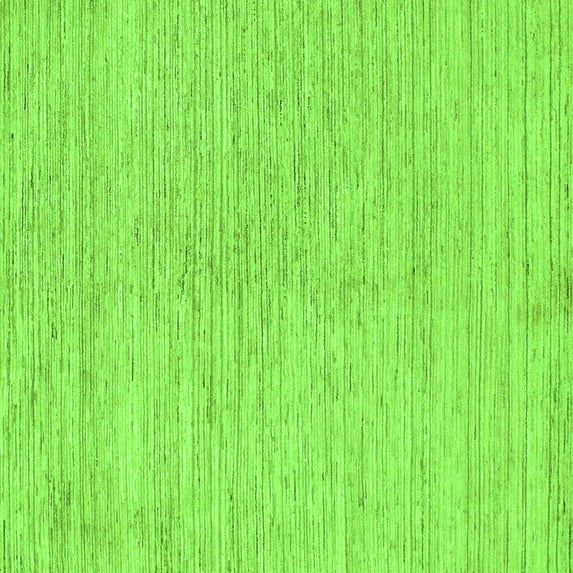 Ahgly Company Indoor Square Solid Green Modern Area Rugs, 8' Square