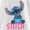 thumbnail image 2 of Girl's Lilo & Stitch Sitting Cute Graphic Tee White X Small, 2 of 4