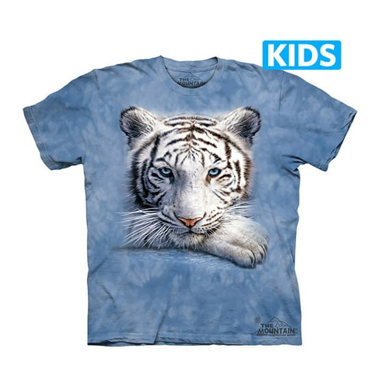 The Mountain T-Shirt Resting Tiger Youth Feline Cat Tie Dye Shirt
