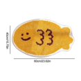 thumbnail image 3 of xaoyunyn Special Shaped Taiyaki Imitation Wool Bathroom Mat Super Absorbent Non Slip Floor Mat for Living Room,Kitchen Entryway Easy to Clean,Soft Texture, 3 of 6