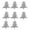 A001- A, variant on Transparent Christmas Tree Balloons with Inflatable Clear Design, 8-Pack, Clear, for Holiday Party Decor, Decorations