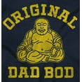 thumbnail image 2 of Funny Father Original Dad Bod Buddha Men's Big & Tall Long Sleeve Graphic Tee Brisco Brands 2X, 2 of 5
