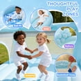 thumbnail image 4 of Toiyjofe Blue Bounce House with Slide & Ball Pit, 10 x 10 ft Kids Inflatable Bouncer, Wedding Party Jump Castle for Indoor Outdoor Backyard Play, 4 of 11