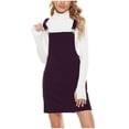 thumbnail image 2 of Sentmoon Long Dresses 2026 Trendy Solid Color Maxi Dress with Sleeves with Zipper with Pockets Corduroy Regular Fit for Daily and Commute S, 2 of 8