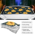 thumbnail image 3 of Disketp Windshield Sun Shade, Car Sun Shade for Front Window Blue Striped Sunflower A Sunshades Sun Visor Protector Blocks UV Rays Foldable, 3 of 5