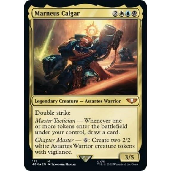 Magic the Gathering - Universes Beyond: Warhammer 40K - Marneus Calgar Near Mint Foil