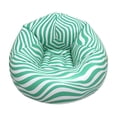 thumbnail image 2 of Inflatable Sofa Chair, Portable Outdoor Inflatable Lounger with Quick Inflation, Soccer Ball Print, PVC Material, 90x90x60cm, 2 of 6