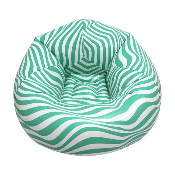 BBilaBu Inflatable Basketball Chair, Portable Air Lounger Sofa, Foldable Blow Up Camping Couch, Ball Shaped Seat, Lightweight Outdoor Rest Bed for Pool Beach Park Travel