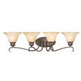 thumbnail image 4 of Beaumont Lane 4 Light Marbled Glass Vanity Light in Rubbed Bronze, 4 of 5